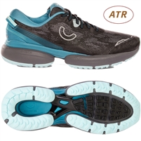 True Motion U-TECH Nevos Elements Women's Road Running Shoe. (Black/Blue Light/Castle Rock)