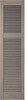 Straight Top, Open Louver, Offset Mullion Custom Vinyl Shutters (2 pack)