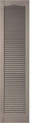 Cathedral Top, Open Louver Custom Vinyl Shutters (2 pack)