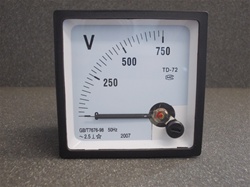 0-750V AC, Analog Panel Voltmeter (72mmx72mmx45mm)