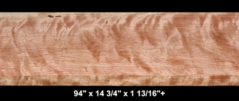 Extra-Wide Curly Cherry - 93" x 14 3/4" x 1 13/16"+ - $365.00