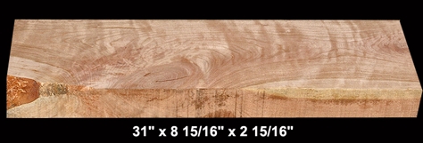 Thick Curly Cherry - 31" x 8 15/16" x 2 15/16" -  $70.00