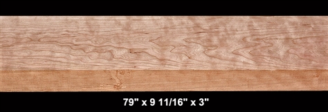 Thick Curly Cherry - 79" x 9 11/16" x 3" -  $145.00