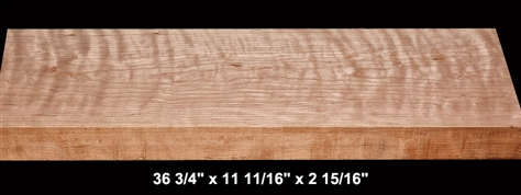 Thick Wide Curly Cherry - 36 3/4" x 11 11/16" x 2 15/16" -  $135.00