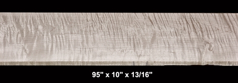 Wide Curly Maple - 95" x 10" x 13/16" - $93.00