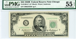 2109-G*, $50 Federal Reserve Note Chicago, 1950B