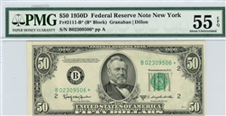 2111-B*, $50 Federal Reserve Note New York, 1950D