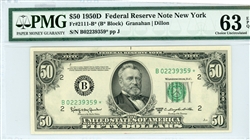2111-B*, $50 Federal Reserve Note New York, 1950D