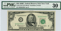 2112-B*, $50 Federal Reserve Note New York, 1950E