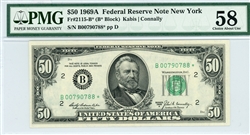 2115-B*, $50 Federal Reserve Note New York, 1969A