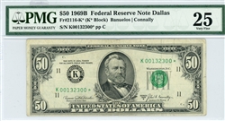 2116-K*, $50 Federal Reserve Note Dallas, 1969B