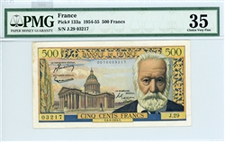 133a, 500 Francs France, 1954-55