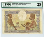 40, 100 Francs Madagascar, 1937