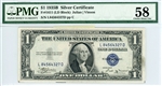 1611 (LD Block), $1 Silver Certificate, 1935B