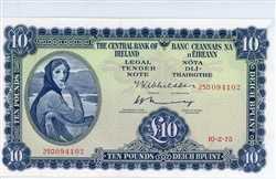 66c, 10 Pounds Ireland, 10-2-1975