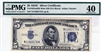 1653m629 Mule 629 (NA Block), $5 Silver Certificate, 1934C