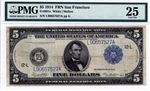 891c, $5 Federal Reserve Note San Francisco, 1914