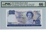 172b, 10 Dollars New Zealand, ND (1985-89)