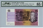 44e, 5 Dollars Australia, ND (1985)