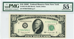 2013-B (BH Block), $10 Federal Reserve Note New York, 1950C