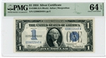 1606 (GA Block), $1 Silver Certificate, 1934
