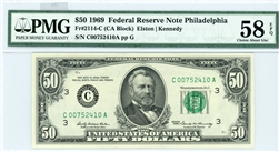 2114-C, $50 Federal Reserve Note Philadelphia, 1969