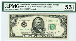 2116-G, $50 Federal Reserve Note Chicago, 1969B