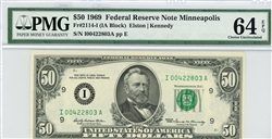 2114-I, $50 Federal Reserve Note Minneapolis, 1969