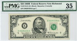 2116-E, $50 Federal Reserve Note Richmond, 1969B