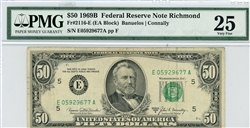 2116-E, $50 Federal Reserve Note Richmond, 1969B