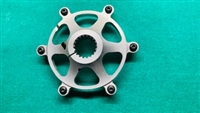 Hub splined gear/rotor hub
