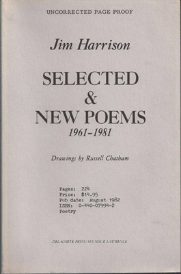 Selected and New Poems by Jim Harrison