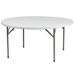 45" Round Plastic Table -FREE SHIPPING Wholesale  Round Plastic Folding Tables,  60 Inch California