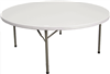 48" Round Folding Tables, Plastic Tables, Folding Stackikng Tables, Plastic Resin Tables, Folding Chairs,  Tables