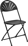 Black Fan Folding Chair Discounted