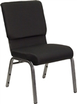 Black 21" Quality Church Chapel Chairs -Church Chairs Discount