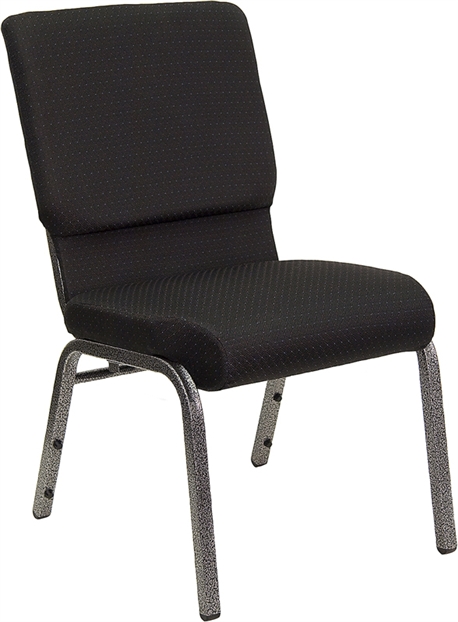 Black 21" Quality Church Chapel Chairs -Church Chairs Discount