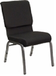 <SPAN style="FONT- WEIGHT:bold; FONT-SIZE: 11pt; COLOR:#008000; FONT-STYLE:">Black 18.5" Church Chair-Discount Prices<SPAN>