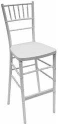 Fruitwood Chiavari Bar Stool White