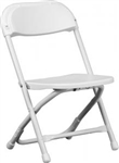 children White Plastic Folding Chair - Illionis Cheap Plastic folding chairs, White Poly Samsonite Folding Chairs, lowest prices folding chairs