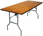 30 x 72" LOS ANGELES  Plywood Folding Banquet Tables - Folding Banquet Wood Tables,- Banquet Wood Ta