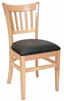 <SPAN style="FONT- WEIGHT:bold; FONT-SIZE: 11pt; COLOR:#008000; FONT-STYLE:">Natural Vertical Restaurant Chair - Free Cushion <SPAN>