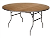 60" Round Cheap METAL EDGE Plywood Folding Table,  Florida Plywood Folding Tables, Lowest prices folding tables