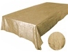 Champagne 90 x 132" Taffeta Tablecloth