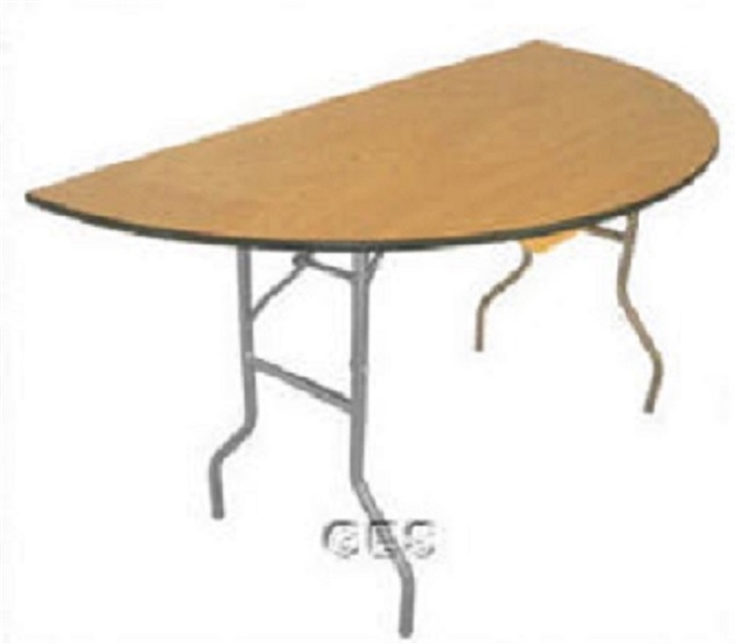 <SPAN style="FONT- WEIGHT:bold; FONT-SIZE: 11pt; COLOR:#008000; FONT-STYLE:">1/2 Moon Folding Table <SPAN>