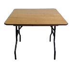 48' Square Plywood Discount Folding Table