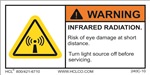 WarningInfrared Radiation