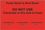 Fume Hood Is Shut Down
