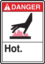 Danger Sign Hot