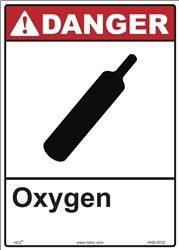 Danger Label Oxygen